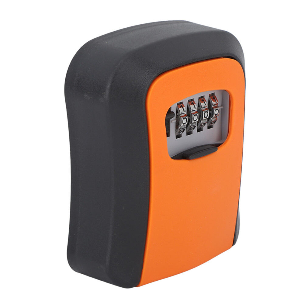 Wall Mounted Combination Key Lock Box - Secure 5-Keys Storage In Orange 8481369672770