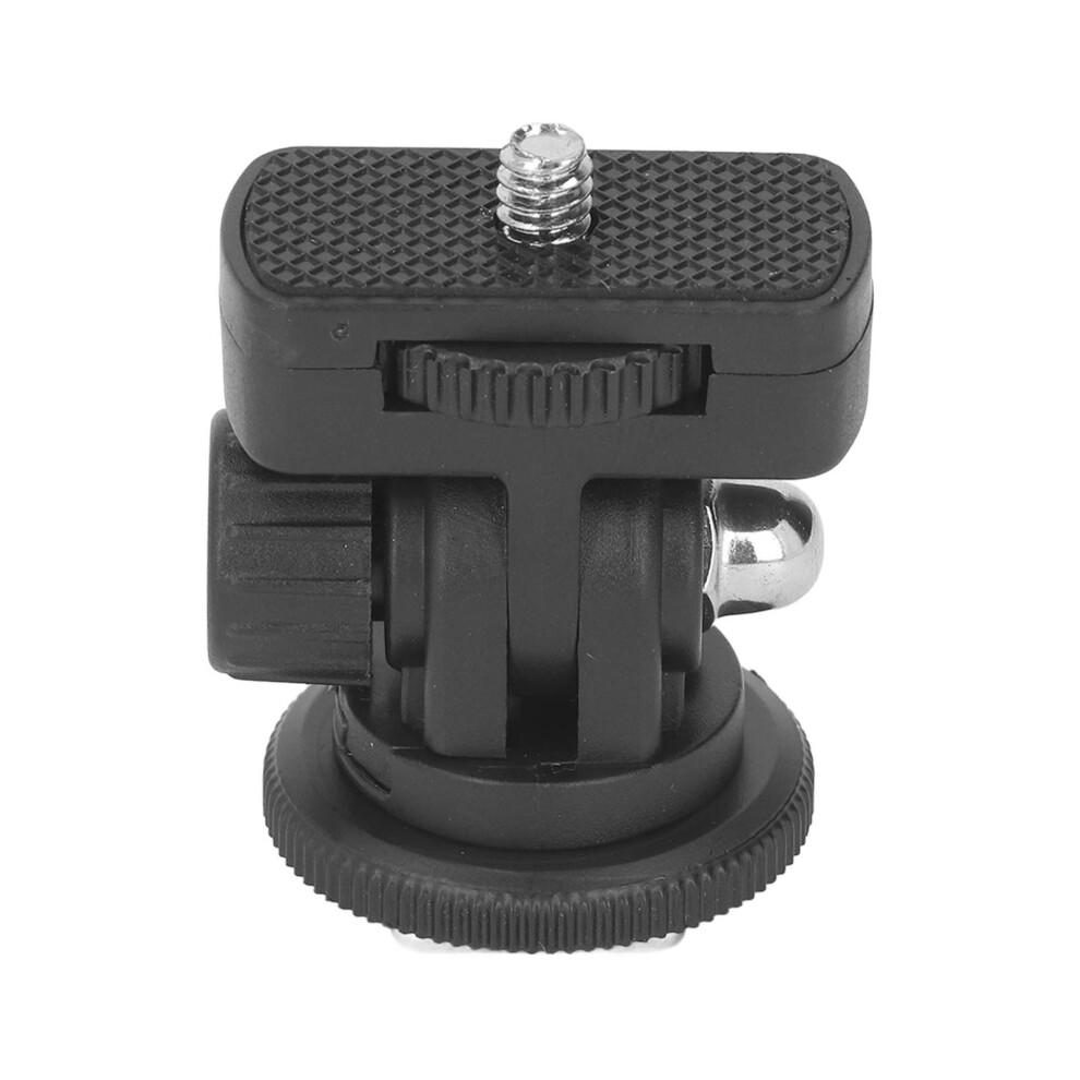 Micro Slr Camera Hot Shoe Adapter With 1/4In Screw Hole 180 Tilt Non Slip 4671369672724