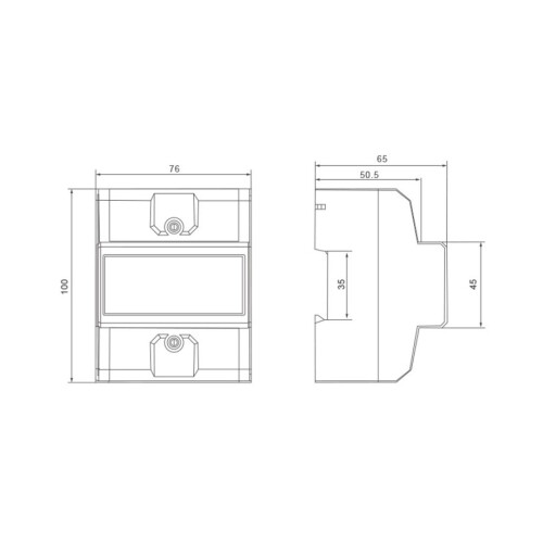 Digital Energy Meter DDS6619-031 1 Phase 2 Wire LCD 230VAC 1