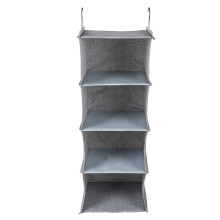 Hängender Kleiderschrank-Organizer aus Poly-Leinen, leichtes und strapazierfähiges Design für faltbare und vielseitige Aufbewahrung hinter der