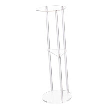 Acrylic Round Acrylic Side Table Nightstand For Small Spaces Premium
