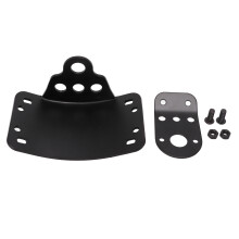 Support de plaque d'immatriculation pour motos Yamaha et la plupart des motos. Fixation latérale universelle. Support vertical ou horizontal.