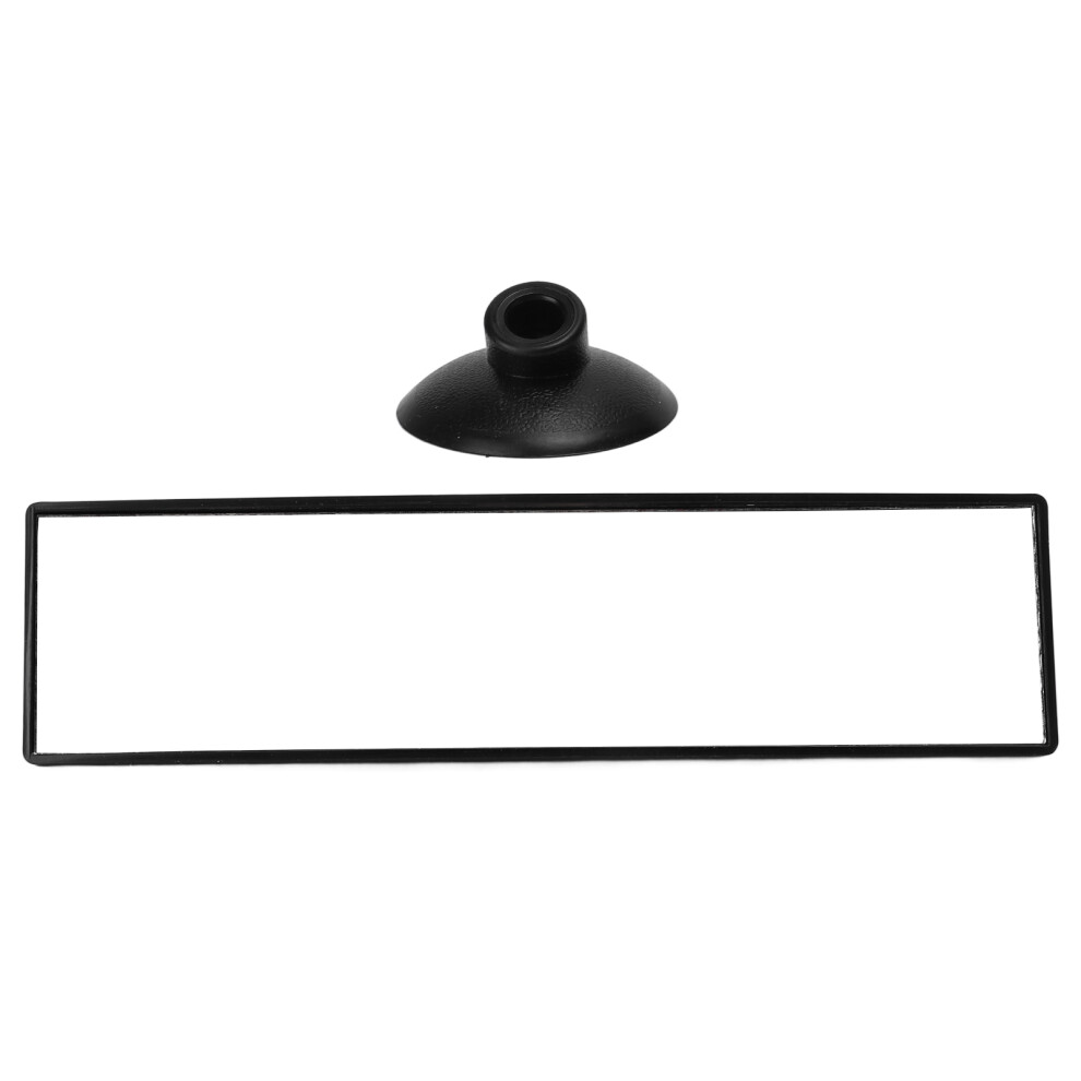 Adjustable Angle Rear View Mirror Universal Fit High Definition Glass Panoramic Convex Rearview Mirror Anti Glare Suction Cup Mount Impact Resistant 9190834967738
