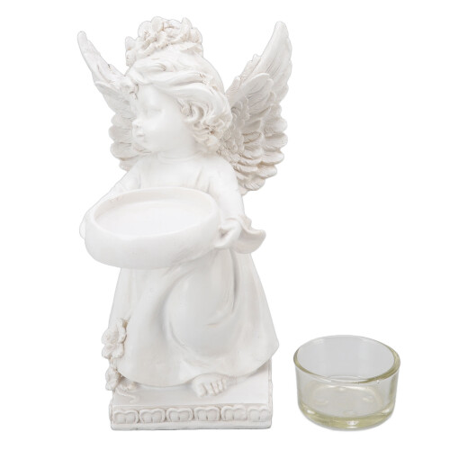 Διακοσμήσεις μνημείων Angel Wings, κομψό και ρομαντικό ειδώλιο ρητίνης για ρεσώ για