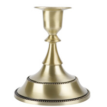 Antique Brass Candleware, Traditional Design Elegant Table Decorations For Dining And Parties, Sturdy And Reliable