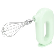 Electric Hand Mixer with USB Charging, 4-Level, 18650 Battery, 16x9.7x4cm Green