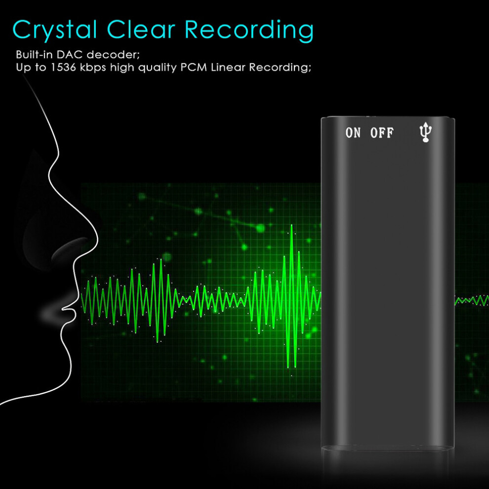Portable 3-In-1 Mp3 Player Voice Recorder 192Kbps Wav Audio Mini Recorder 7901369676376