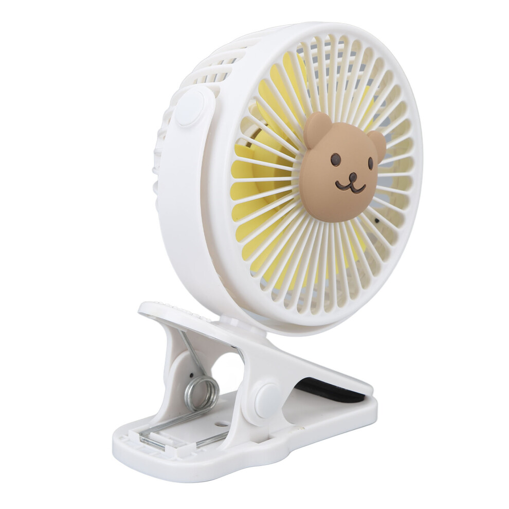Baby Stroller Clip Fan 3 Speeds, 1200mAh, Portable 15.8cm