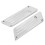 2 Pcs Silver Saddlebag Latch Covers Fits Harley Touring 1993-2013 16