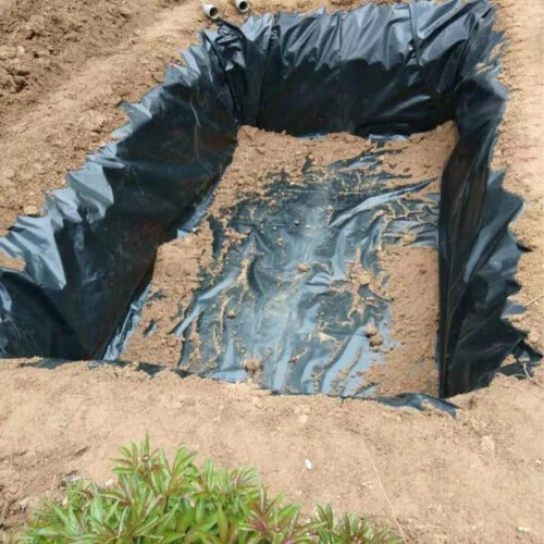 Flexible Black PE Pond Liner - Ideal for Backyard Water Features & Storage 2