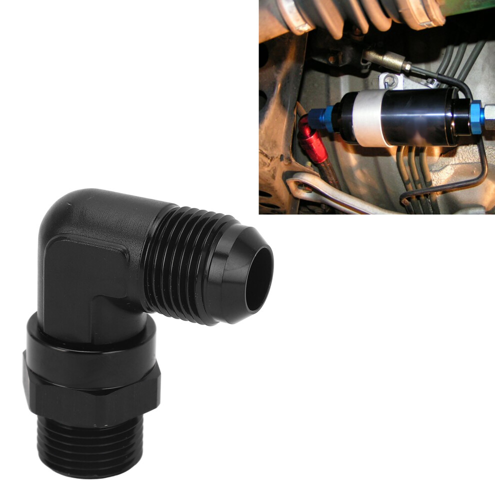 10An To 10Orb Fuel Line Fitting Aluminum Alloy Anodized 90 Black 8791376196436