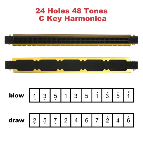 Mundharmonika, professionelle Harfe, Armonica,