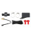 Ultra Thin Design Motorcycle Water Temperature Gauge, Digital Thermometer with LED Indicator Lights Easy Installation Versatile Compatibility, 3