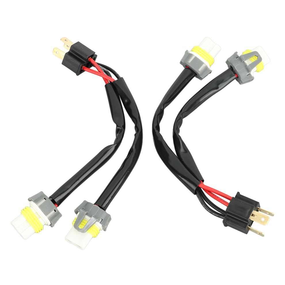 Led Headlight Wiring Harness Adapter Heat Resistant Nylon Pvc Plug And Play No Modification Required Long Lasting Workmanship Premium Quality Control 9190834975702