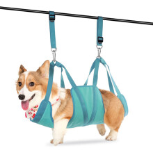 Hundebadetuch für mittelgroße/große Hunde mit Nagelknipser, Blau