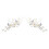 Clips de chaussures en perles et strass, 2 pièces,-Argent 1