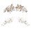 Clips de chaussures en perles et strass, 2 pièces,-Argent 2