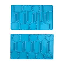 Silicone Epoxy Mold Silicone Kindergarten Garden Tag -Blue