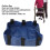Rollator Basket with Hook and Loop Portable Nylon Under Seat Storage Blue 3