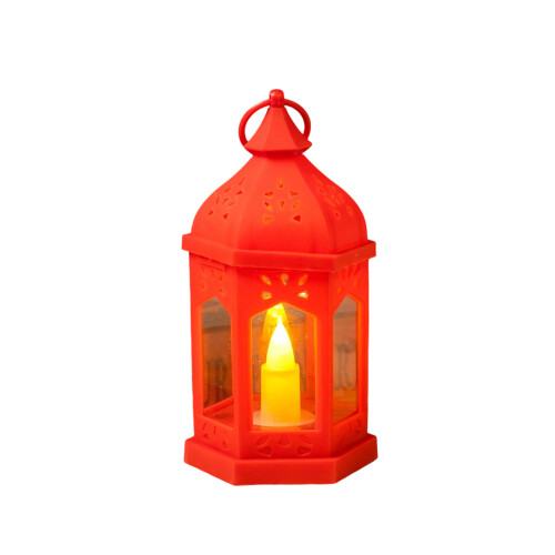 Multifunctionele LED elektronische kaars elegante houder-L Rood