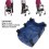 Rollator Basket with Hook and Loop Portable Nylon Under Seat Storage Blue 4