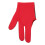 Left Hand Billiard Glove Polyurethane Fiber, Average Size, Red 7
