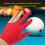Left Hand Billiard Glove Polyurethane Fiber, Average Size, Red 5