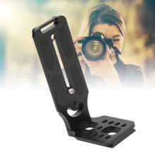 Montatura a L in alluminio con foro per vite da 1/4" per stabilizzatore
