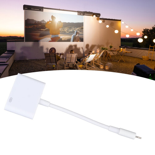 Adattatore Multimediale HD per iOS, Bianco, 14x5cm, 28g 2