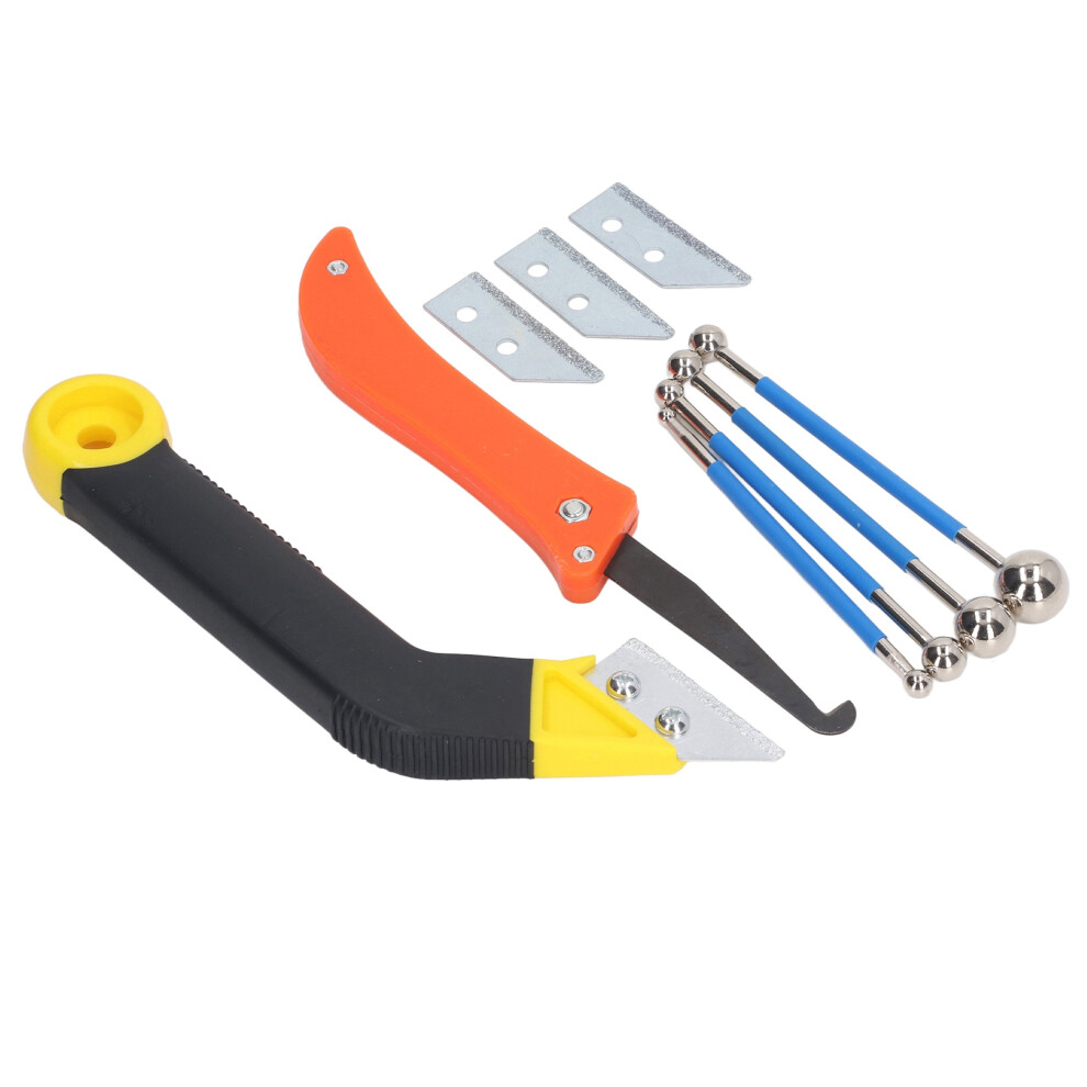 Caulking Tool Kit With Angled Double-Ended Grout Saw For Tile Joint Cleaning 3471369688760