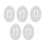 Portable Makeup Sponge Storage Box 5pcs Egg-Shaped Transparent Case Organizer 1