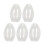 Portable Makeup Sponge Storage Box 5pcs Egg-Shaped Transparent Case Organizer 2