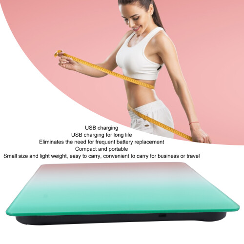 Bilancia digitale pesapersone rosa, ricaricabile Bluetooth, 150mAh 2