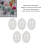 Portable Makeup Sponge Storage Box 5pcs Egg-Shaped Transparent Case Organizer 3