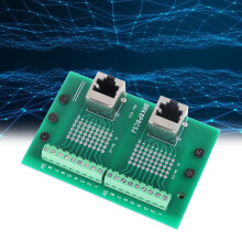 Hochgeschwindigkeits-RJ45-Breakout-Board mit Doppelanschluss-Terminals und Metallic-Design