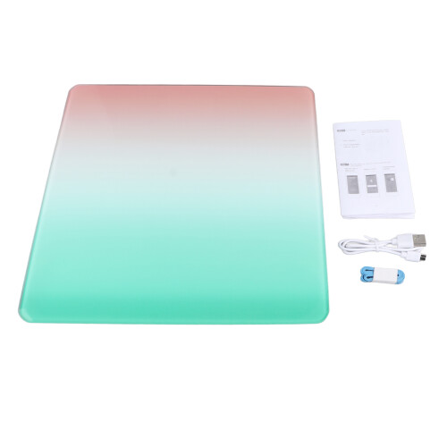 Digitale Körperwaage mit Bluetooth, Himmelrosa, aufladbar, 896g 1