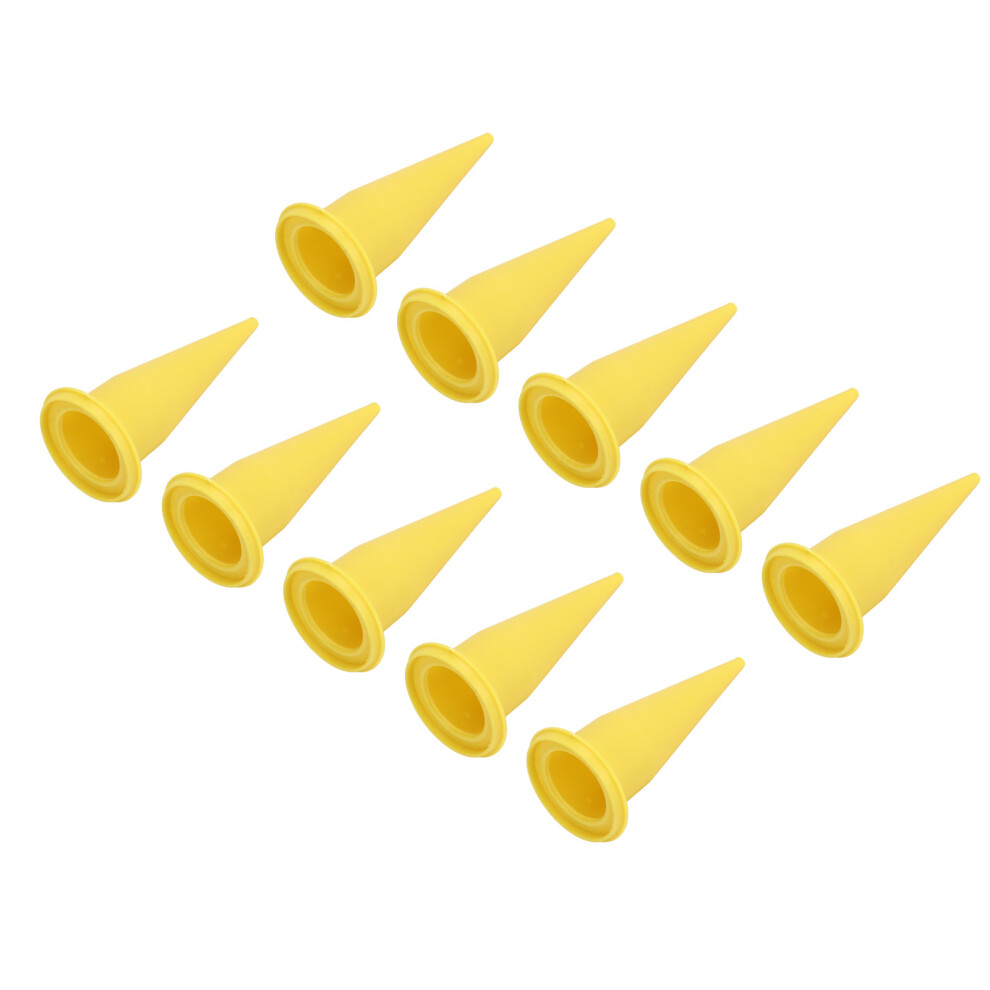 50Pcs Caulk Nozzle Cone Pe Plastic Fine Tip Reusable Sealant Nozzle For Glue 9471369688894