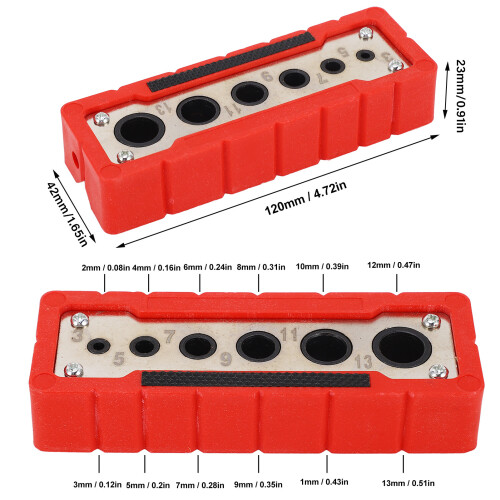 Woodworker's Drill Guide HSS 3-13mm Precise & Multi-Use Hole Locator Tool 1