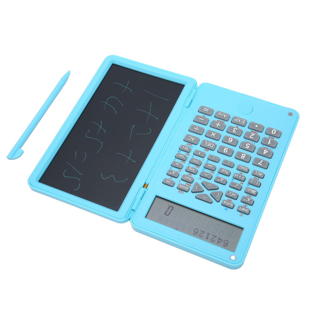 10-Digit Lcd Calculator With Erasable Notepad For School & Office Sky Blue 9311369689500
