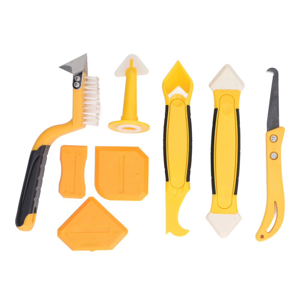 Practical Cleaning Kit For Caulk Removal, Reusable Sealant Scraper Tool With Flexible Material, Smooths Caulk On Silicone Acrylic Resin Surfaces For 9423501017000