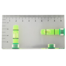 Werkzeugniveau-Lineal 1PCS 90 Teile Hochpräzision Magnetischer Niveau Transparent Zwei-Richtungen Exquisit