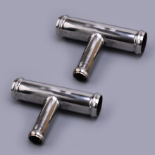 2 stk 1" x 1" x 5/8" T-formet T-formet varmeslangekobling 25 mm 25 mm 16 mm Koblingsadapter Reduserer Sølv rustfritt stål