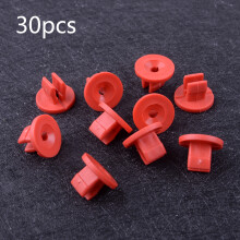 1 Set HN1 19,2 mm rotes Unterkörper-Mittelschild-Sicherungsmutter aus Nylon, passend für Ford Edge Escape W702438S300