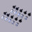 Universal Car Bumper Splash Shield Guard Under Engine Cover U-nut Clips Screws Rivet Kit 2