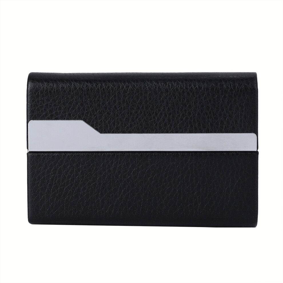 Luxury Customizable Card Holder, Professional Business Card Holder, Slim Metal Card Carrier, Personalized Engraved Leather Case, Multi-Purpose Sturdy 9009791942637