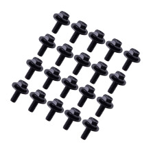 20 Stück pro Set vorne links unten hinten rechts Obere Karosserieschrauben Schrauben M6 Schwarzes Auto universell
