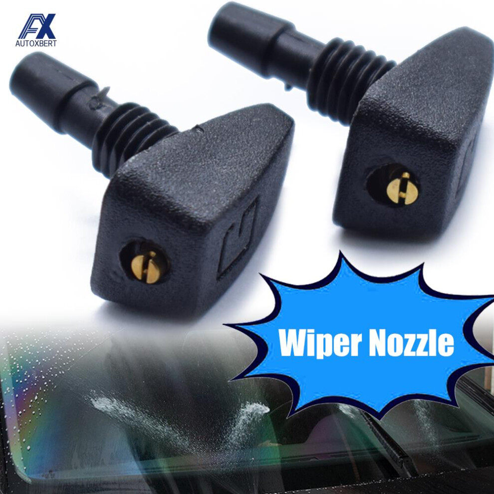 2Pcs/Set Car Universal Windscreen Spray Sprinkler Nozzle Jet Washer Wiper Nozzle Sprayer Universal Adjustable Car Replacement 6935161454659