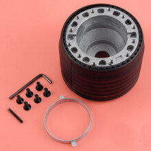 Kit Boss de Libertação Rápida de 1 Conjunto Preto para Cubo do Volante do Carro Adequado para Land Rover Defender 36 Spline