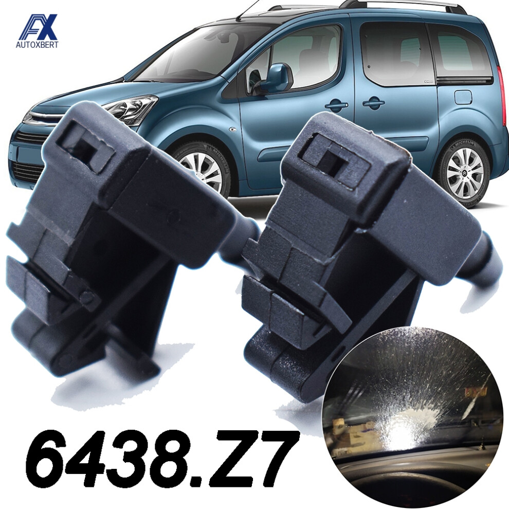 2X Front Windshield Wiper Washer Jet Nozzle Spray For Peugeot Partner Tepee For Citroen Berlingo Mk2 2008 2009 2010 2011 2012-On 6935161451498