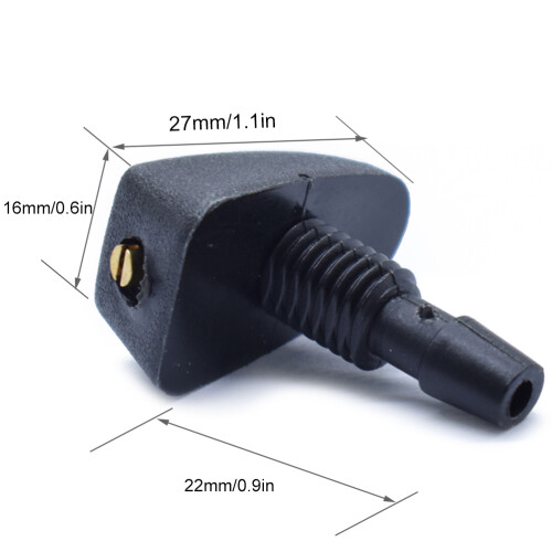 2PCS/Σετ Αυτοκίνητο Universal Ψεκαστήρας Ψεκαστήρα Παρμπρίζ Ακροφύσιο Ψεκασ 1